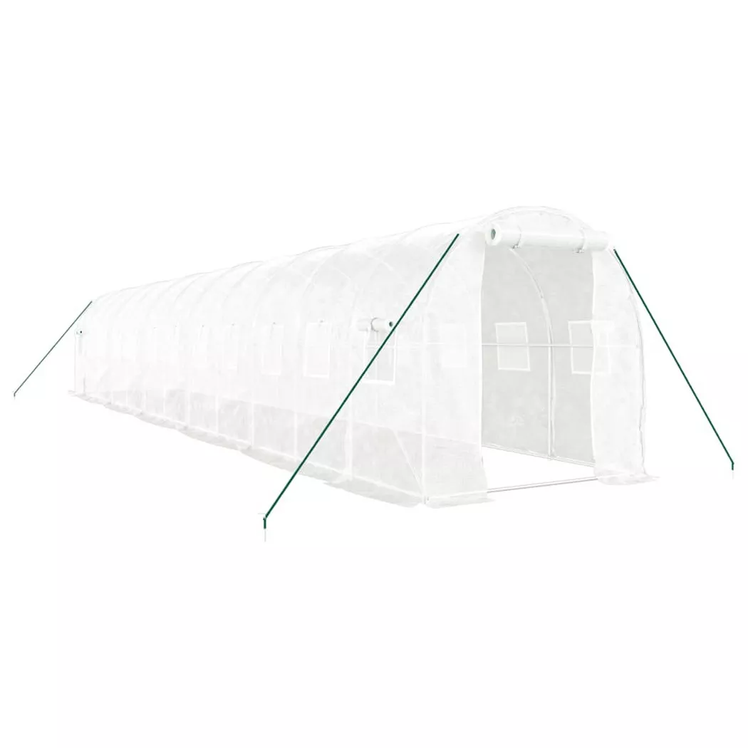 VidaXL - Gewächshaus polyethylen, One Size, Weiss