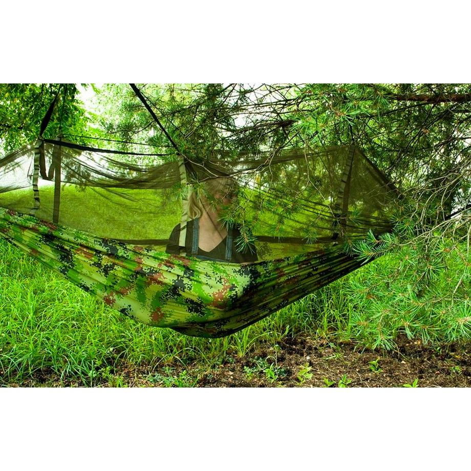 Gardlov Hamac touristique Santiago Army 260x140cm Filet  