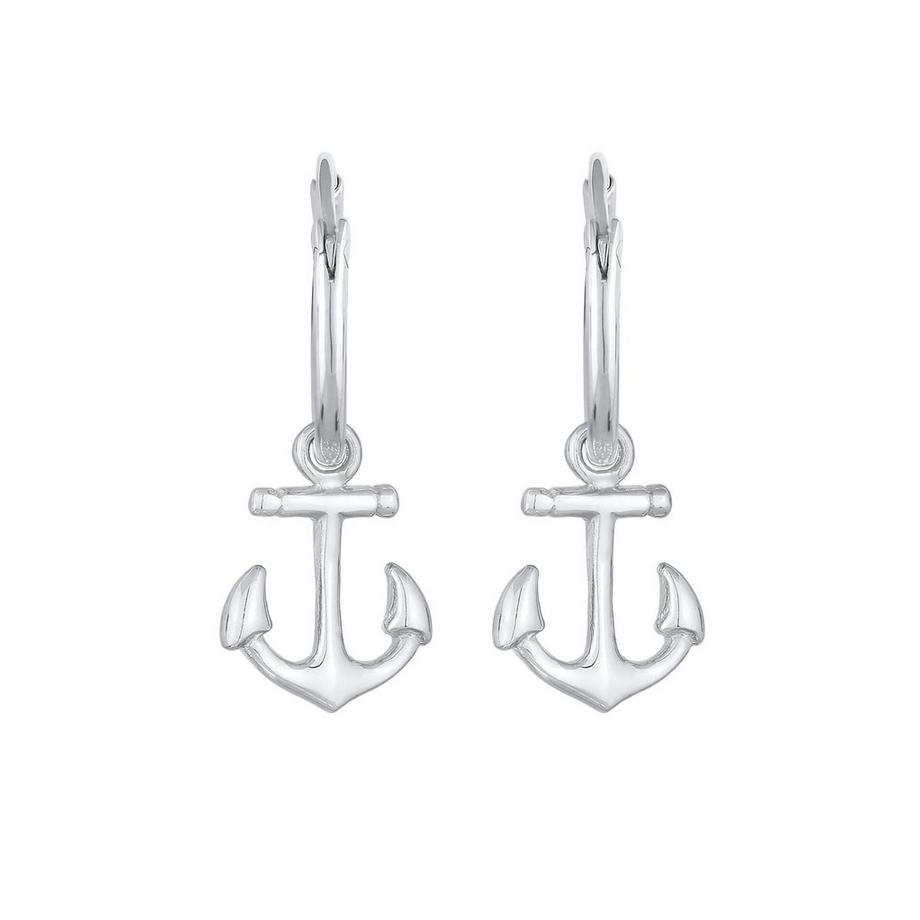 Elli  Boucles d'Oreilles Femmes Créoles Ancre Pendentif Maritime 