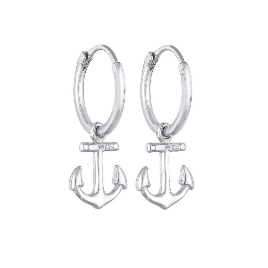 Elli  Boucles d'Oreilles Femmes Créoles Ancre Pendentif Maritime 
