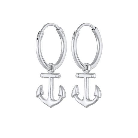 Elli  Boucles d'Oreilles Femmes Créoles Ancre Pendentif Maritime 