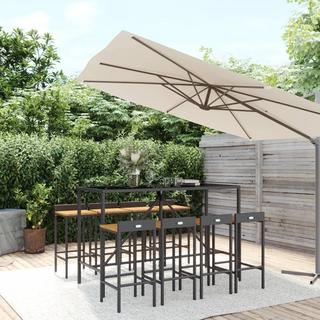 VidaXL Gartenbar set poly-rattan  