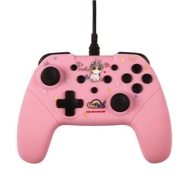 KONIX  Be Funky Rosa USB Gamepad Nintendo Switch, PC 