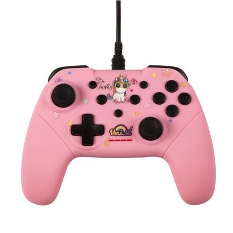 KONIX  Be Funky Rosa USB Gamepad Nintendo Switch, PC 