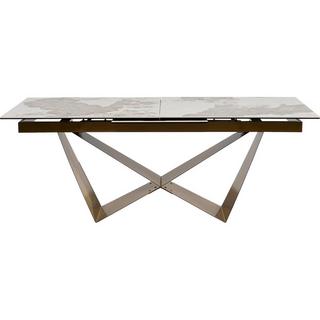 KARE Design Table extensible Connesso Laiton 200(+60)x100  