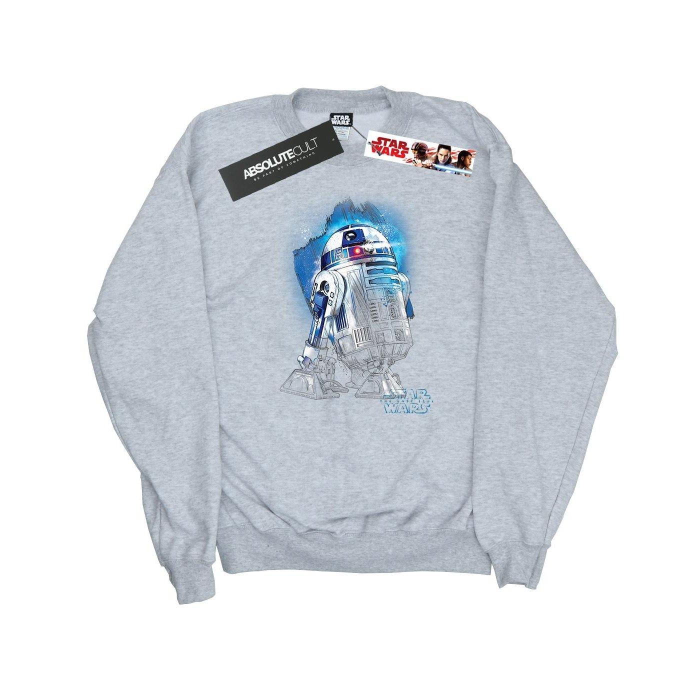 Image of The Last Jedi R2d2 Brushed Sweatshirt Damen Grau L