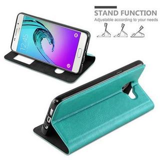 Cadorabo  Housse compatible avec Samsung Galaxy A3 2016 - Coque de protection avec fermeture magnétique, fonction de support et 2 fenêtres de visualisation 