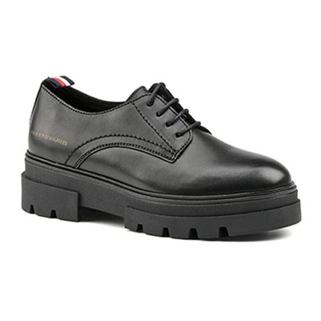 TOMMY HILFIGER  LEATHER LACE UP SHOE-36 