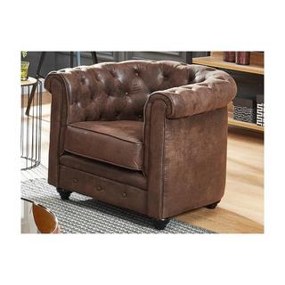 Vente-unique Sessel 2erSet Microfaser VintageLook CHESTERFIELD  