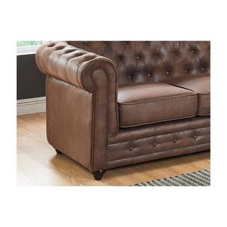 Vente-unique Sessel 2erSet Microfaser VintageLook CHESTERFIELD  