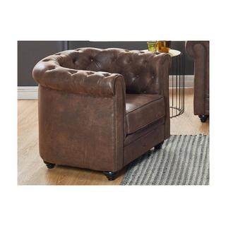 Vente-unique Sessel 2erSet Microfaser VintageLook CHESTERFIELD  