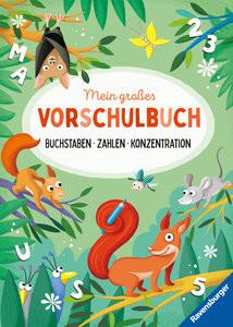 Mein großes Vorschulbuch: Buchstaben Zahlen Konzentration Jebautzke, Kirstin; Koppers, Theresia (Illustrationen); Koppers, Theresia (Umschlaggestaltung) Couverture rigide 