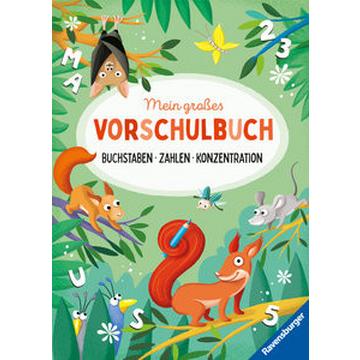 Mein großes Vorschulbuch: Buchstaben Zahlen Konzentration