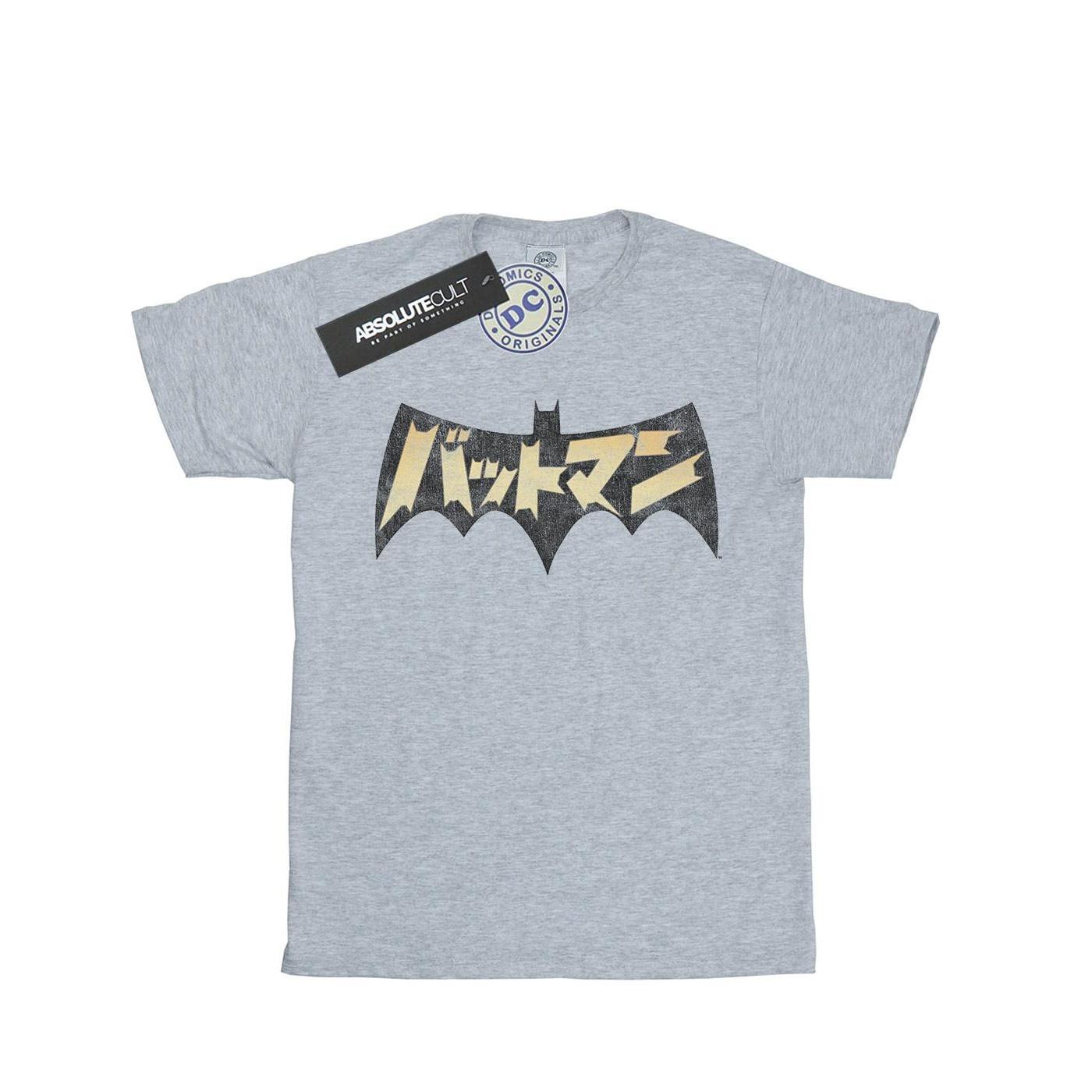 Image of Batman International Logo Tshirt Jungen Grau 140/146
