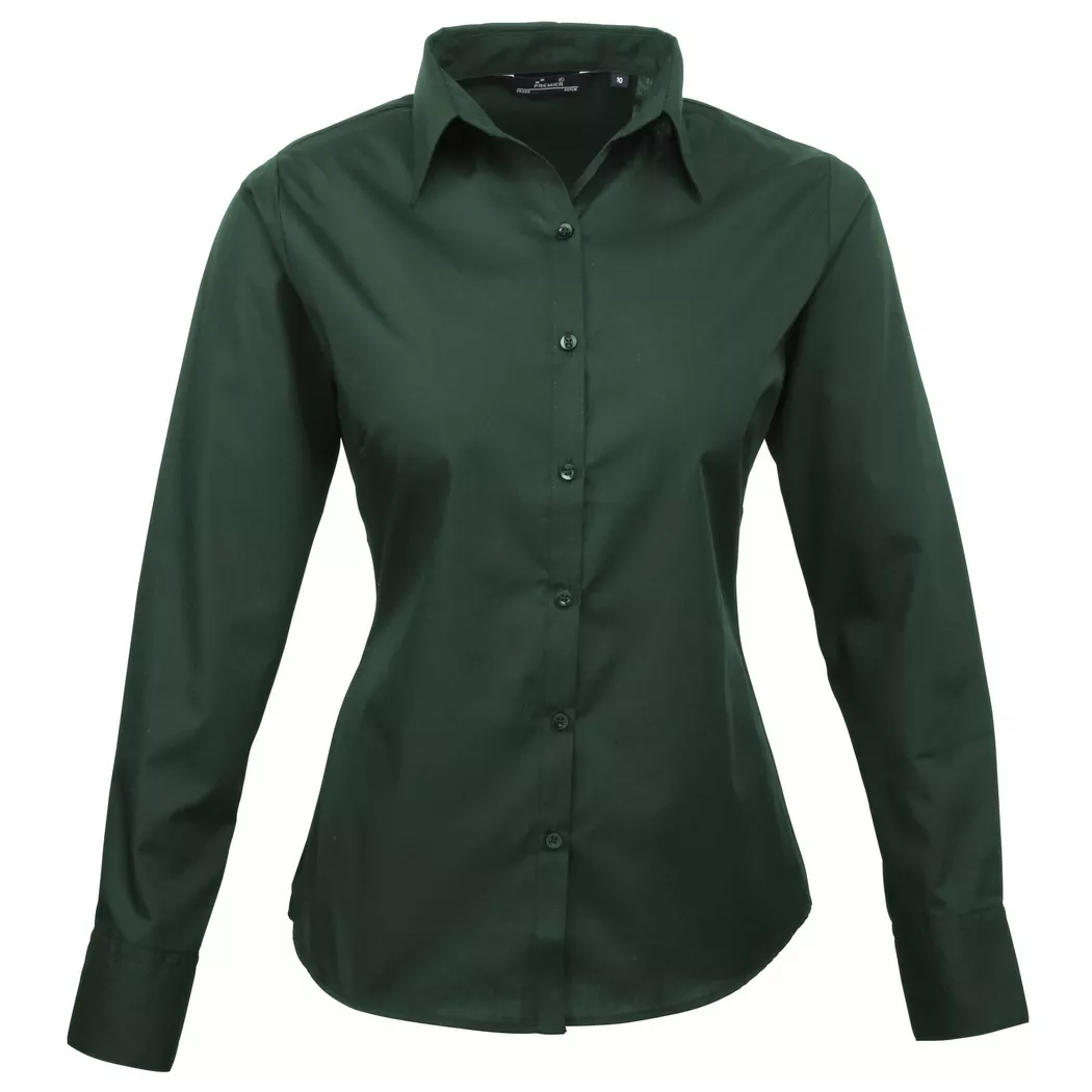 PREMIER - Bluse Langärmlig, für Damen, Dunkelgrün, Größe 36