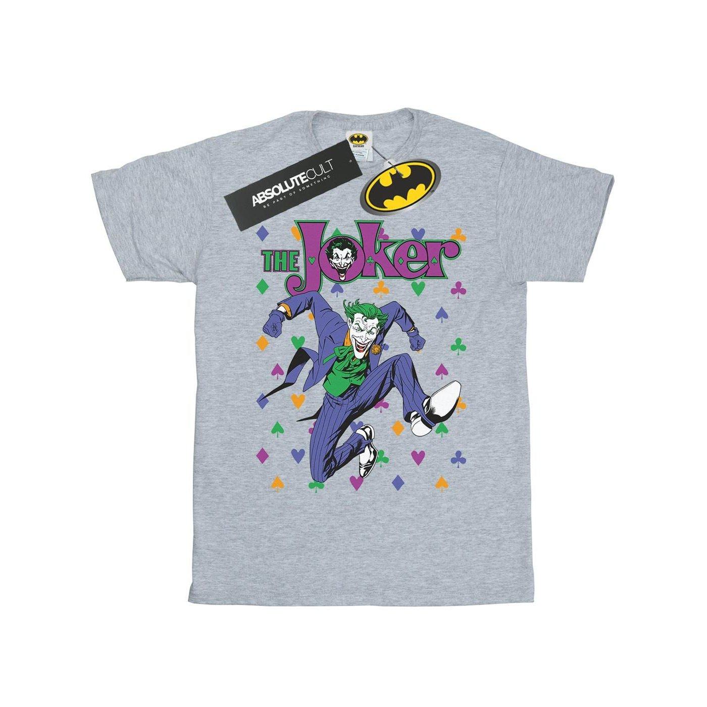 Image of Batman Joker Cards Jump Tshirt Damen Grau L