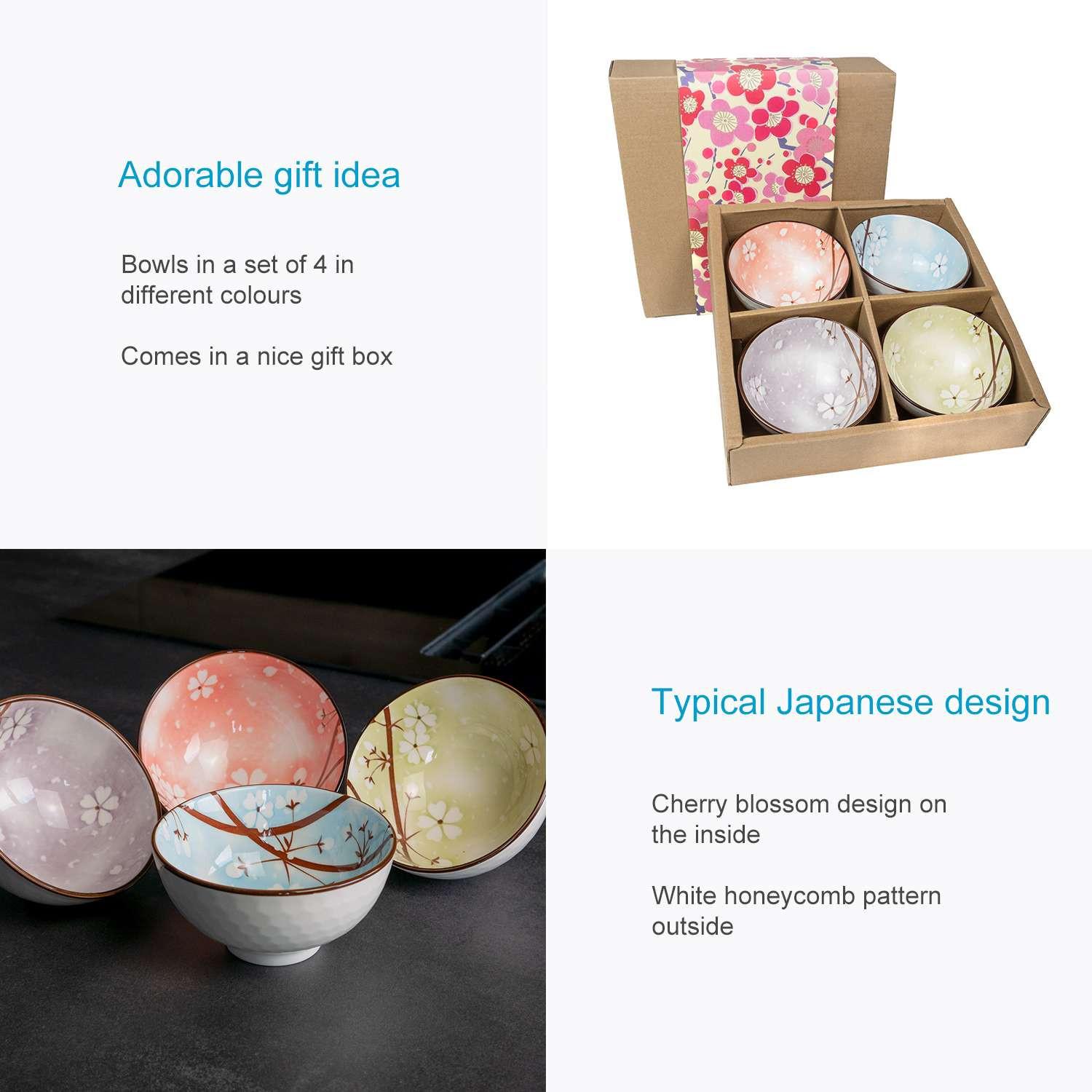 Intirilife Ensemble de 4 bols en 4 couleurs  