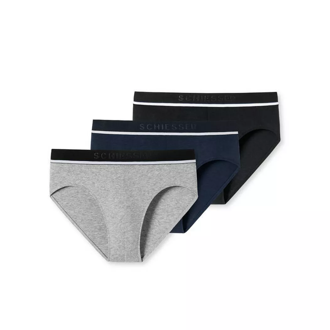 Schiesser - Organic Cotton Slip, für Herren, Schwarz, Größe S