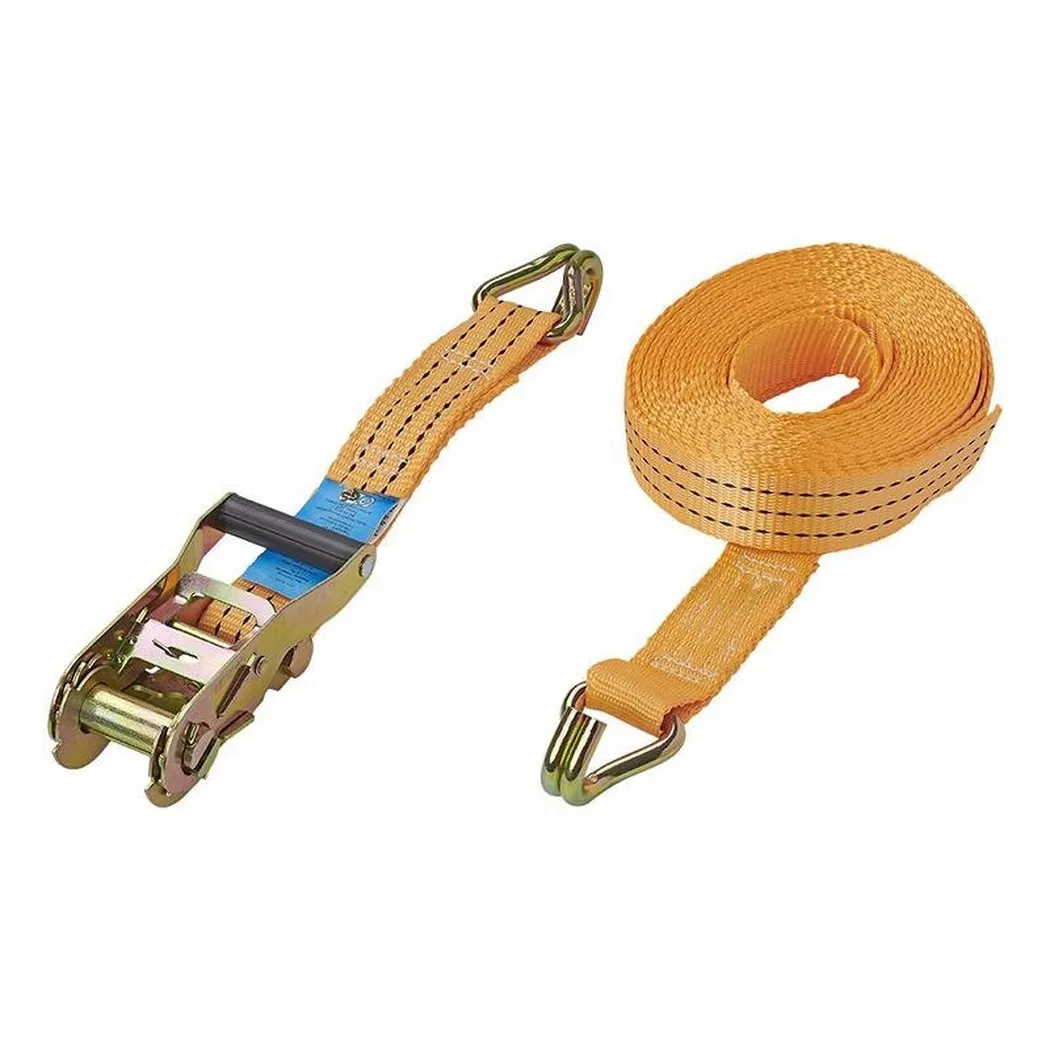 Pricenet - Spanngurt mit Ratsche + 2 Haken 8 Meter 3000 kg, One Size