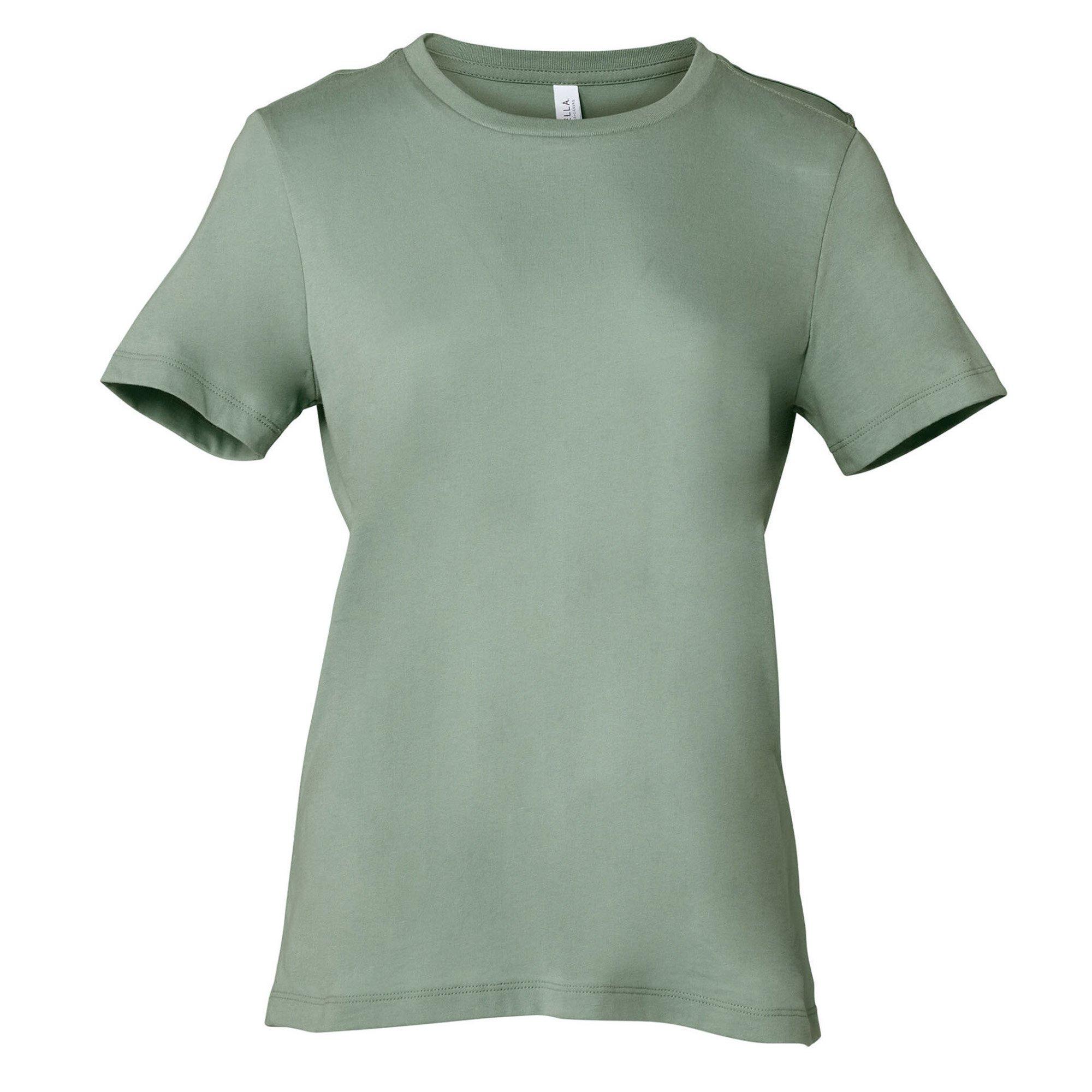 Image of Tshirt Jersey Kurzarm Damen Grau L