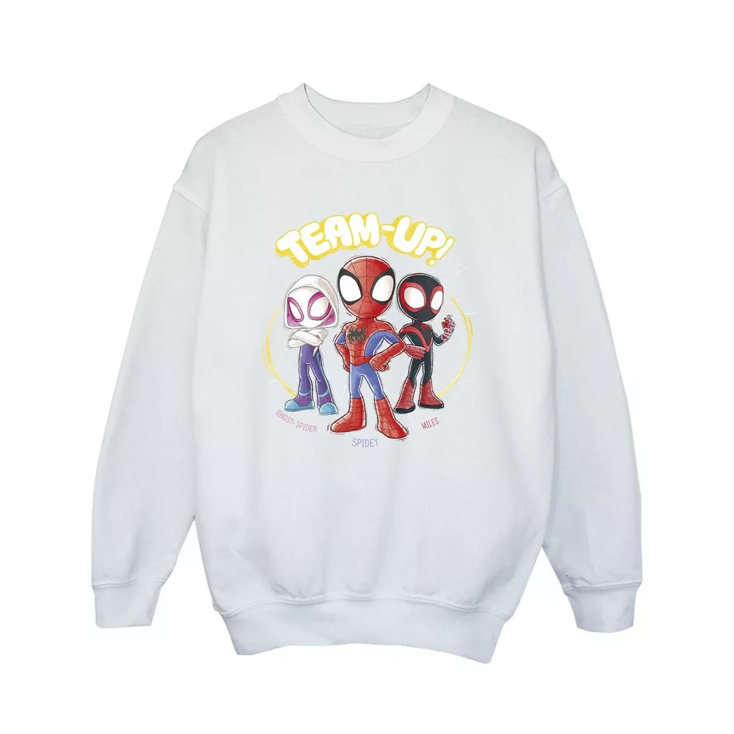 MARVEL - Spidey And His Amazing Friends Sweatshirt, 116, Weiss