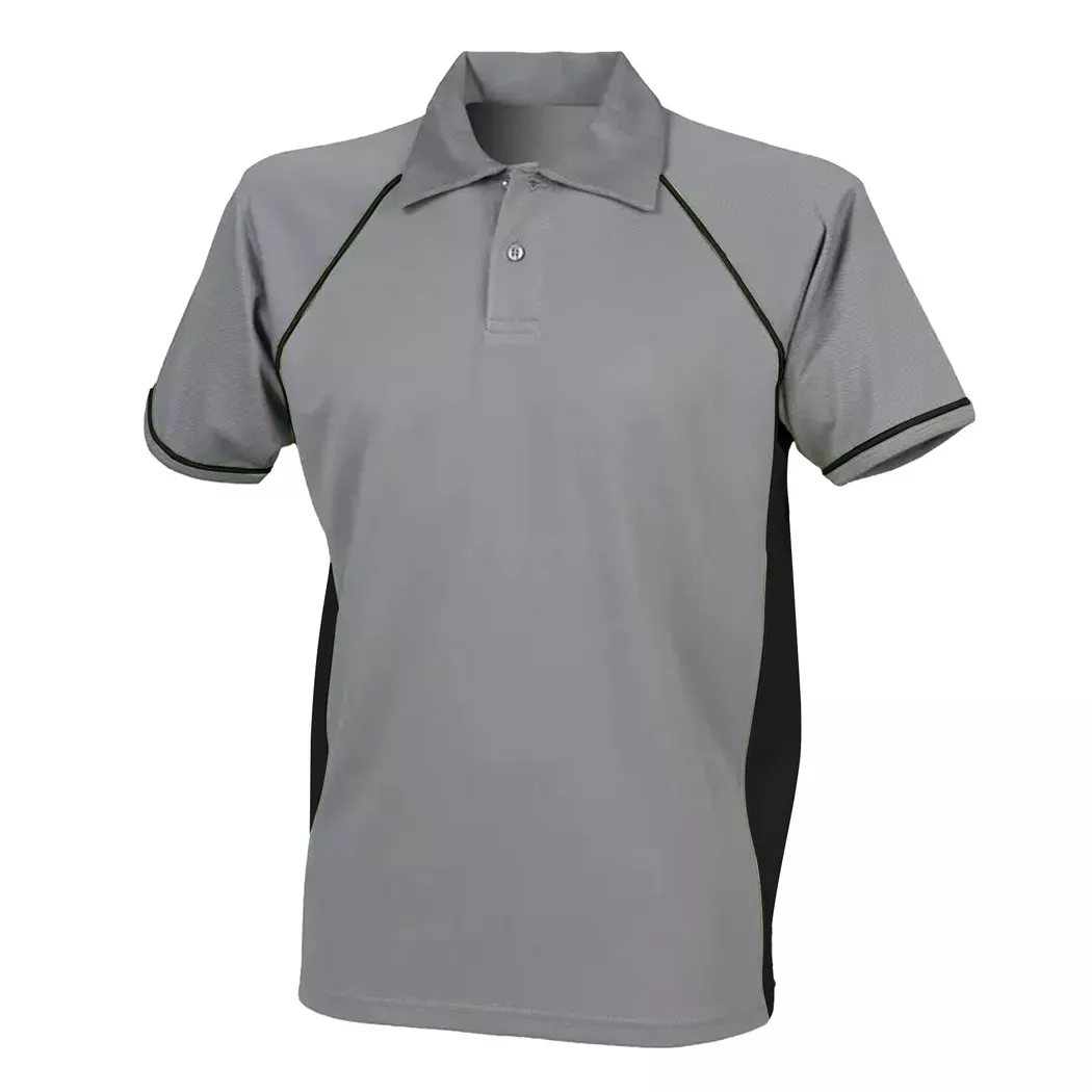 Finden & Hales - Sport PoloShirt, Kurzarm, für Damen, Grau, Größe 3XL