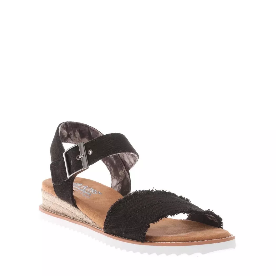 Skechers - Sandalen BOBS Desert Kiss Adobe Princess, für Damen, Schwarz, Größe 38