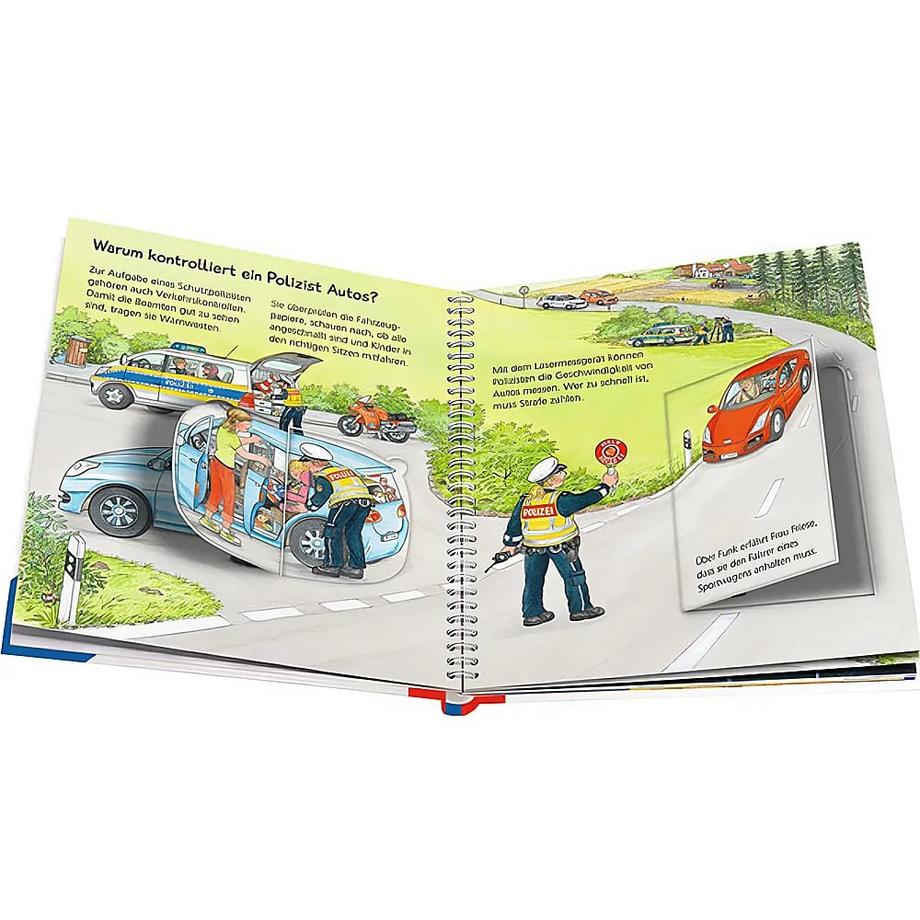 Wieso? Weshalb? Warum? junior, Band 65: Was macht der Polizist? Erne, Andrea; Metzger, Wolfgang (Illustrationen) Gebundene Ausgabe 