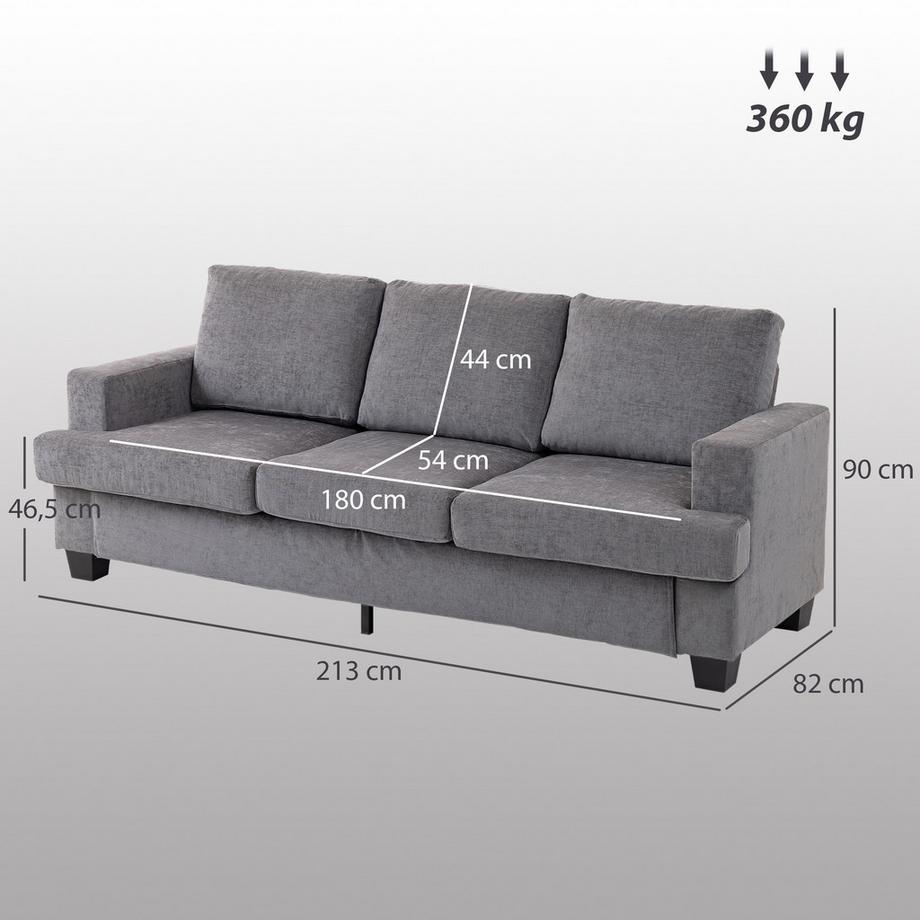 HOMCOM 3-Sitzer-Sofa  