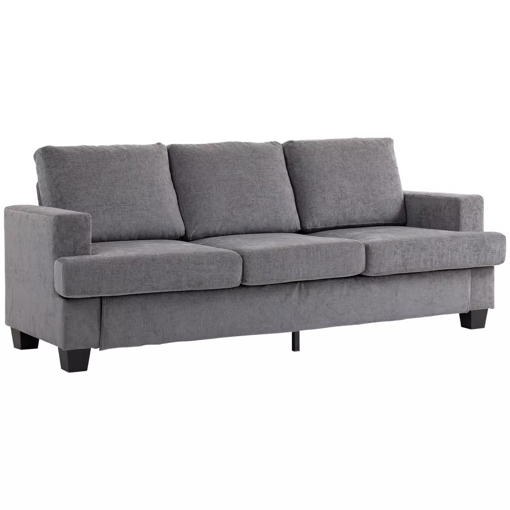 HOMCOM - 3-Sitzer-Sofa, One Size, Grau
