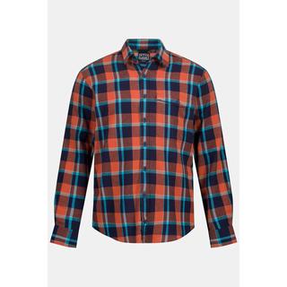 Sthuge  Chemise à carreaux STHUGE, manches longues. Coupe Modern Fit, col Kent. Disponible jusqu'au 8XL. 