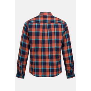 Sthuge  Chemise à carreaux STHUGE, manches longues. Coupe Modern Fit, col Kent. Disponible jusqu'au 8XL. 