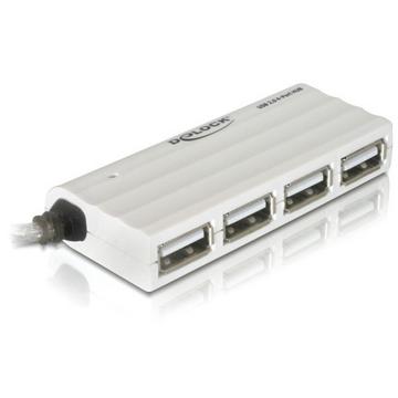 USB 2.0 external 4-port HUB 480 Mbit/s Weiß