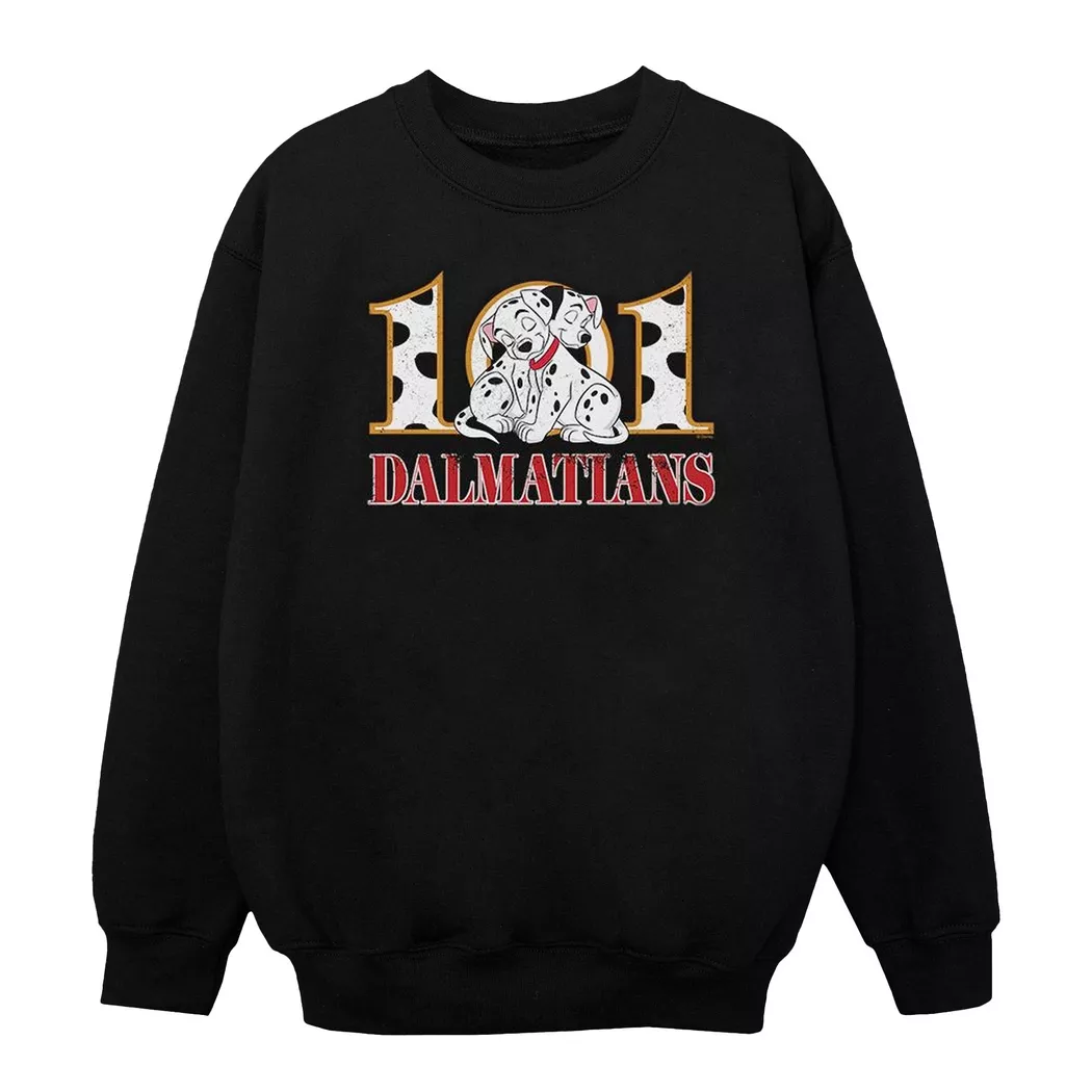 Disney - 101 Dalmatians Sweatshirt, 128, Schwarz