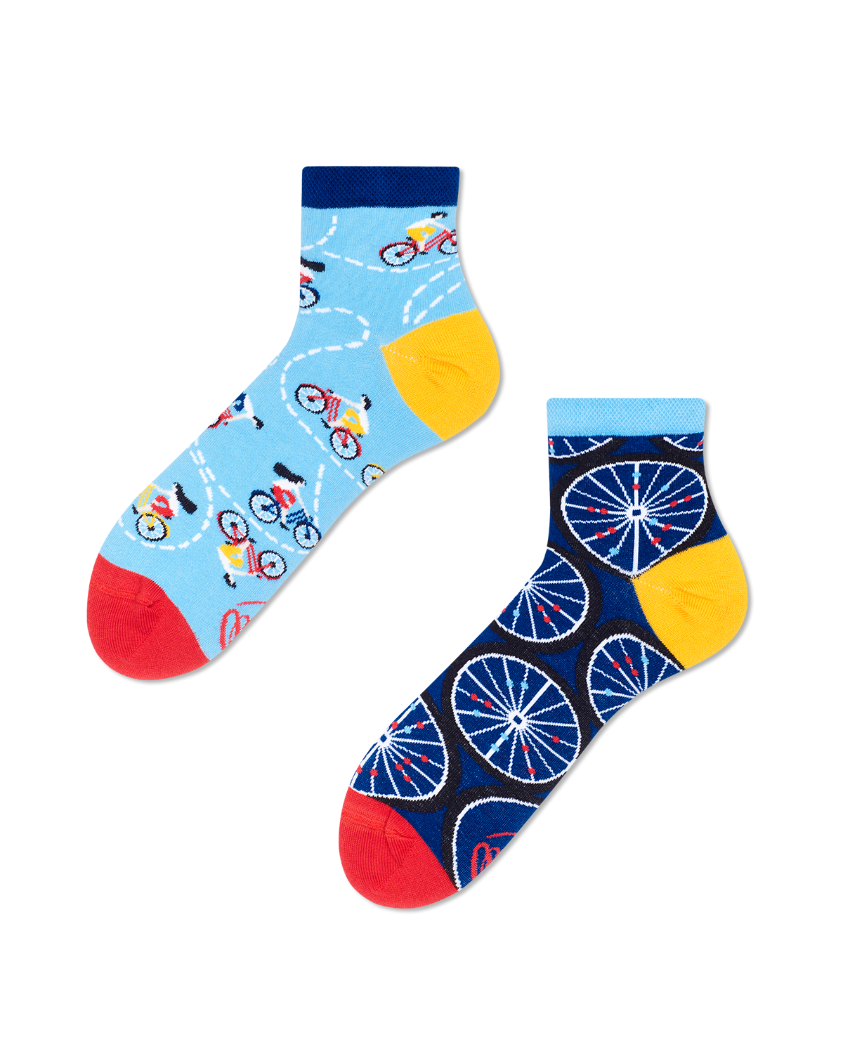 Image of The Bicycles Quartersocks - Herren Multicolor 43-46