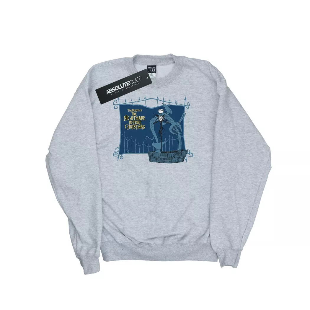Disney - Nightmare Before Christmas Jack And The Well Sweatshirt, 116, Grau