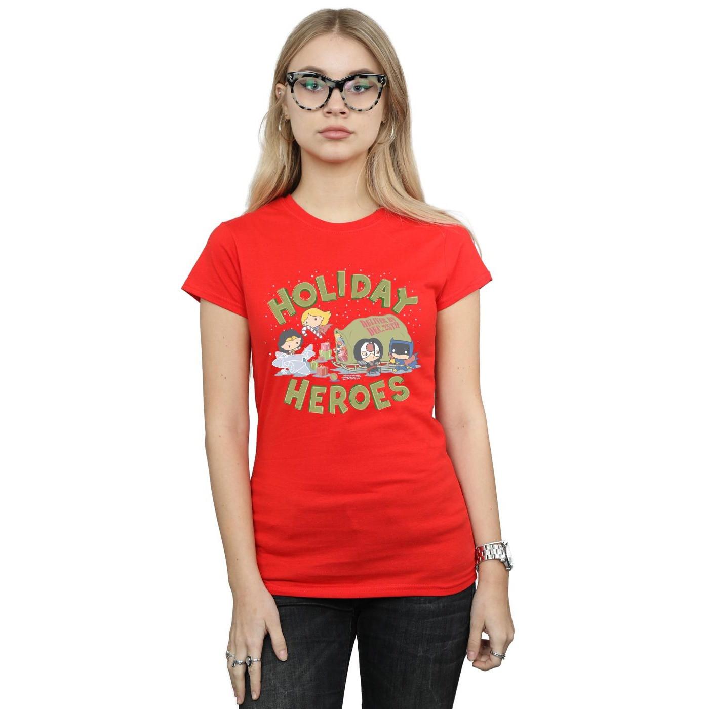 DC COMICS  Justice League Christmas Delivery TShirt 