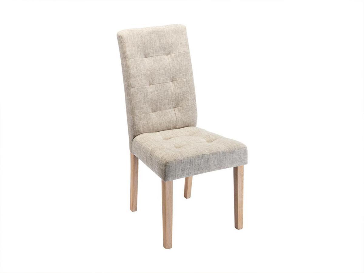 Vente-unique Stuhl 2erSet VILLOSA Stoff Holz  