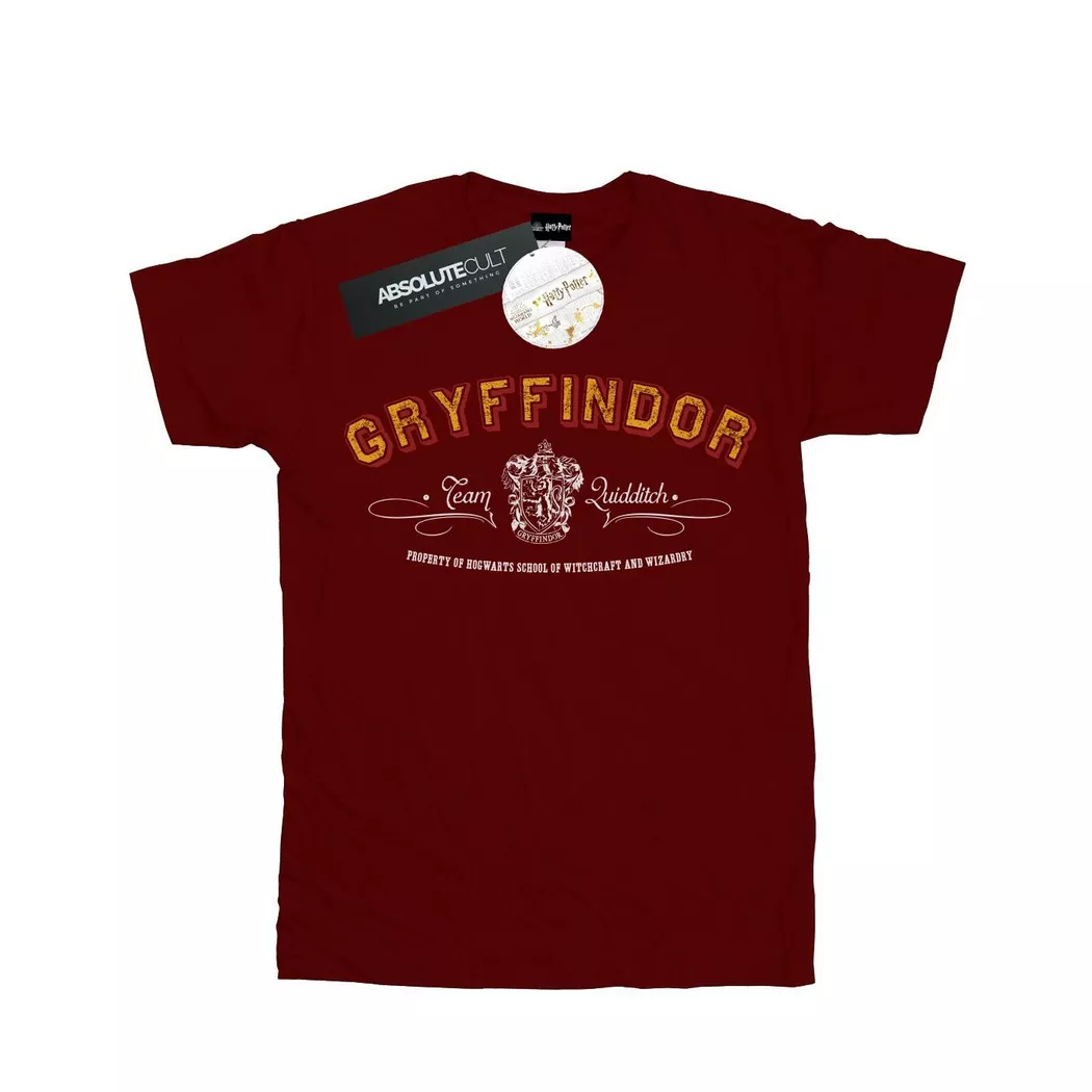 HARRY-POTTER - Gryffindor Quidditch TShirt, 104, Weinrot