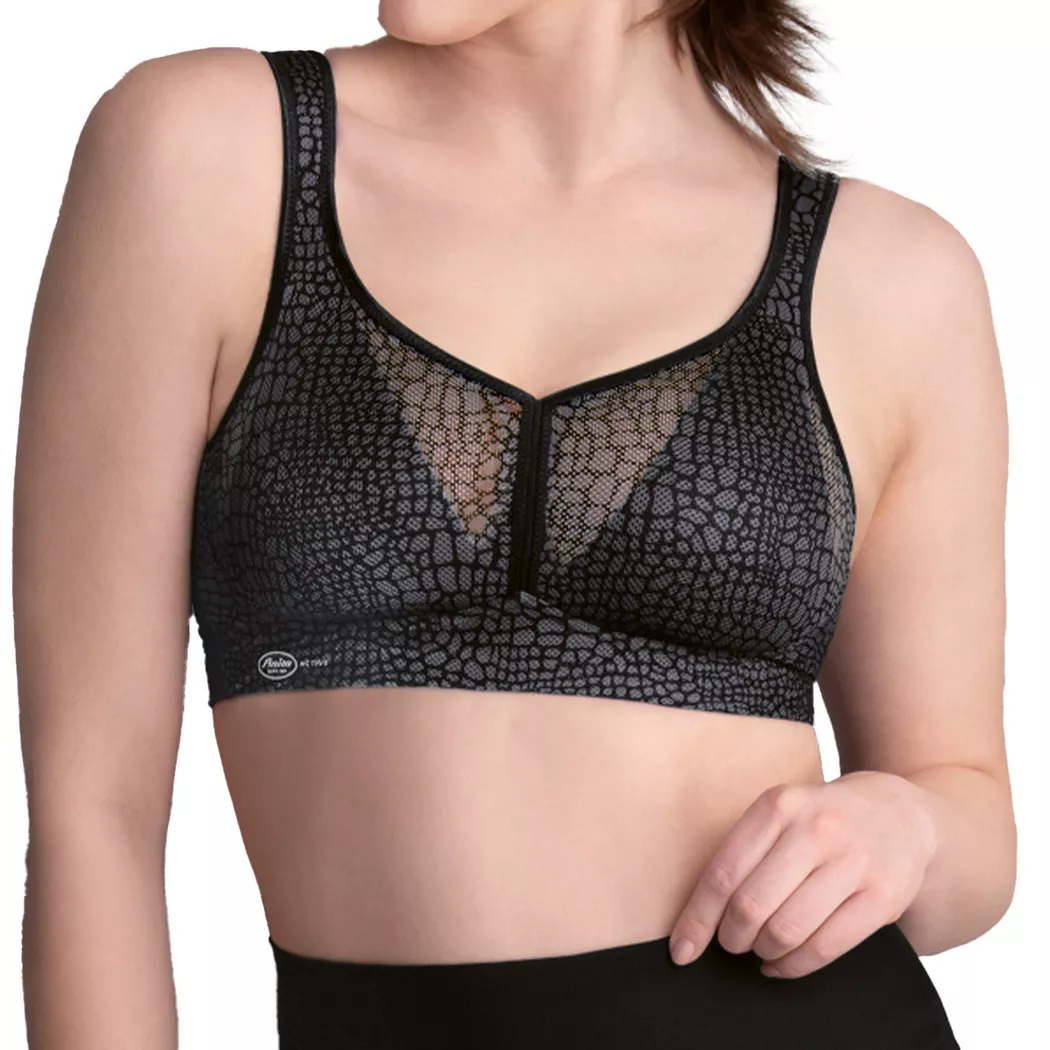 Anita - Air Control mit Delta Pad - Sport-BH, für Damen, Gewittergrau, Größe 80H