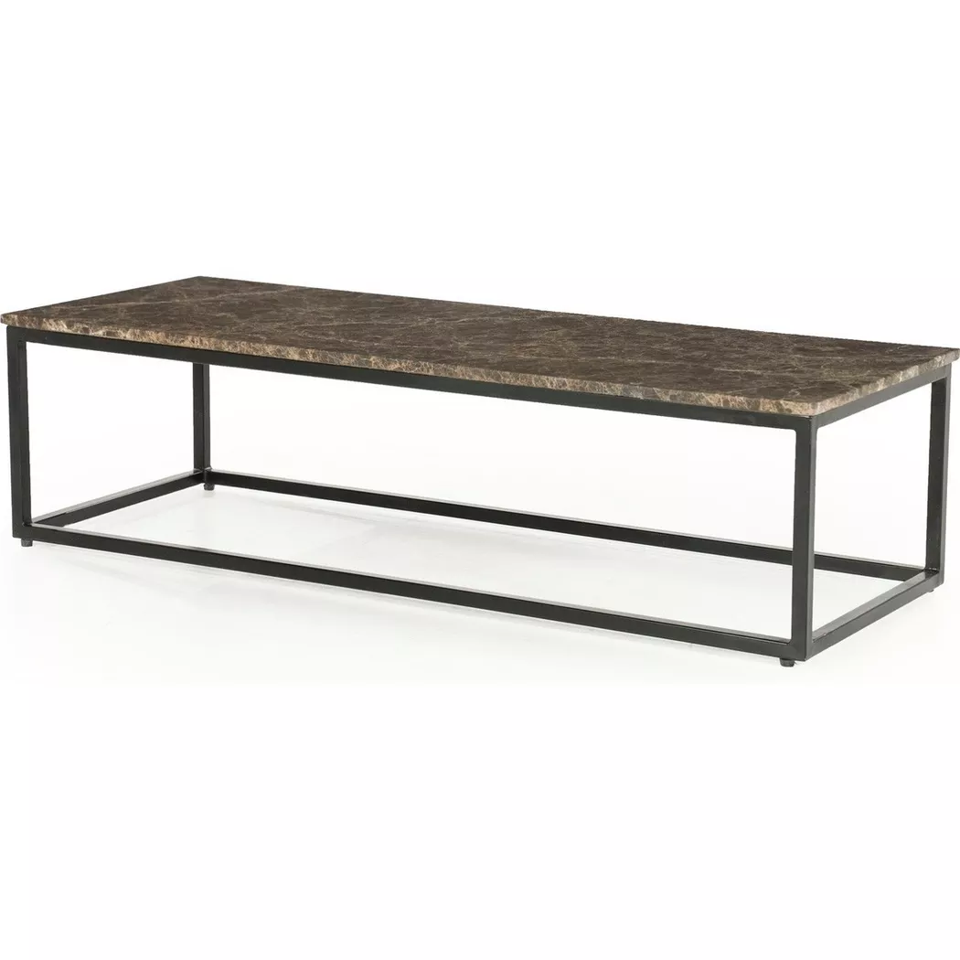 mutoni - Couchtisch Rico Marmor 120x45, One Size, Braun