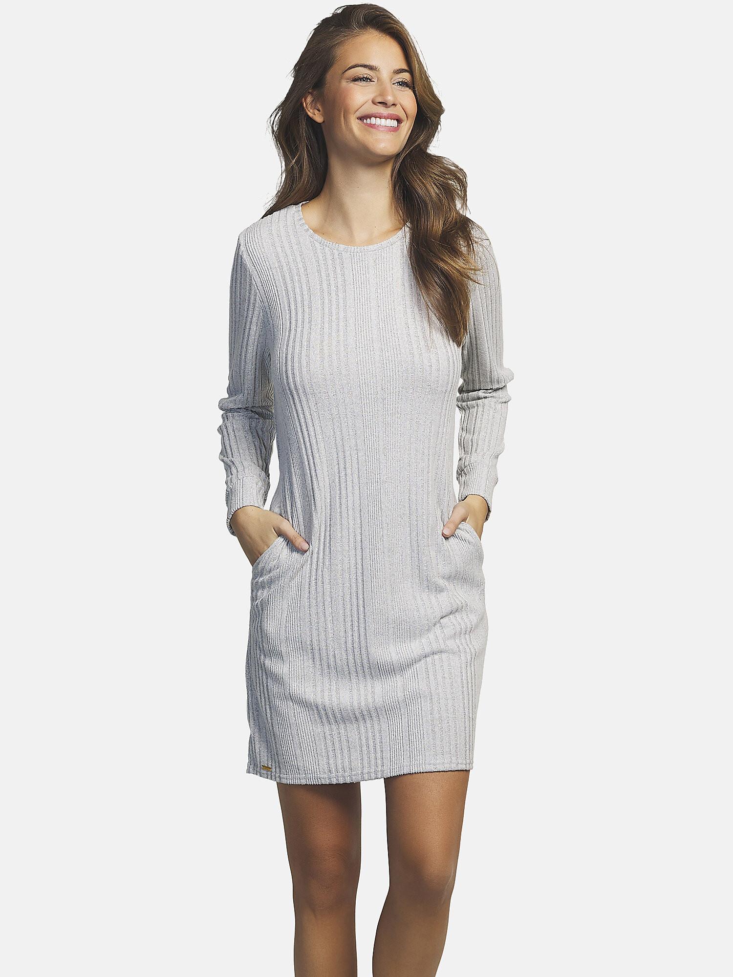 Image of Nachthemd Mit Langen Ärmeln Basica Damen Taubengrau XXL