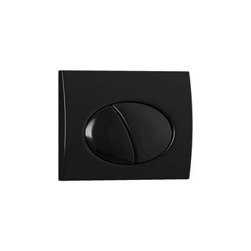Piastra di attivazione per WC con doppio pulsante Nero - CERASUS