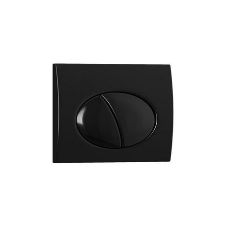 Vente-unique Plaque de commande pour WC avec double touche - Noir - CERASUS  