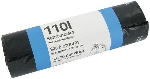 Image of Kehrrichtsack R-logo 5x10stk. 985860 48my, 110l, Mit Verschlussband Unisex Schwarz 110l
