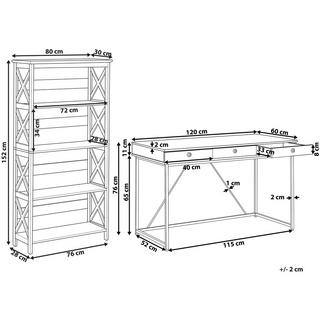 Beliani  Büromöbel-Set aus Spanplatte Industriell FOSTER/HINTON 