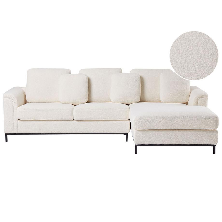 Linksseitiges Ecksofa aus Bouclé  OSLO