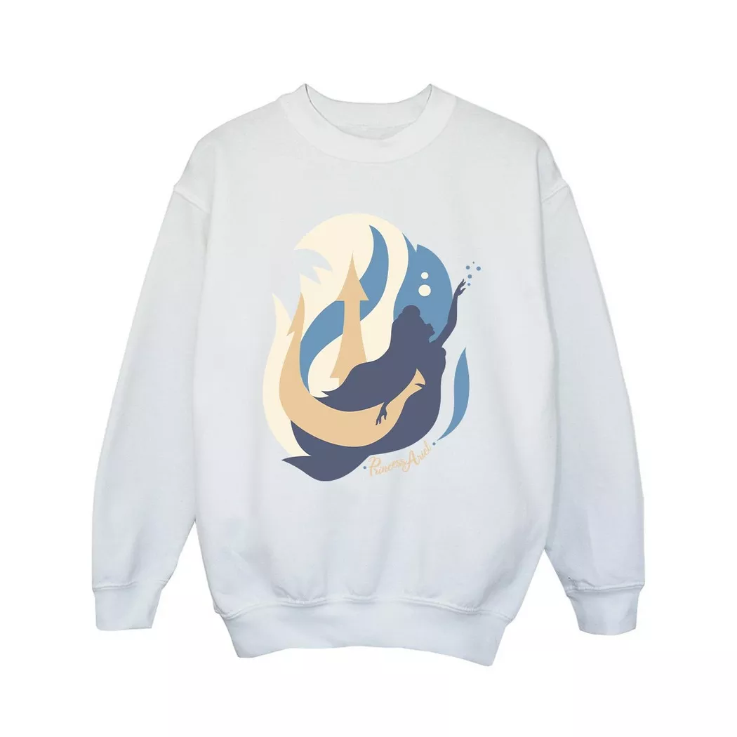 Disney - The Little Mermaids Sweatshirt, 152-158, Weiss