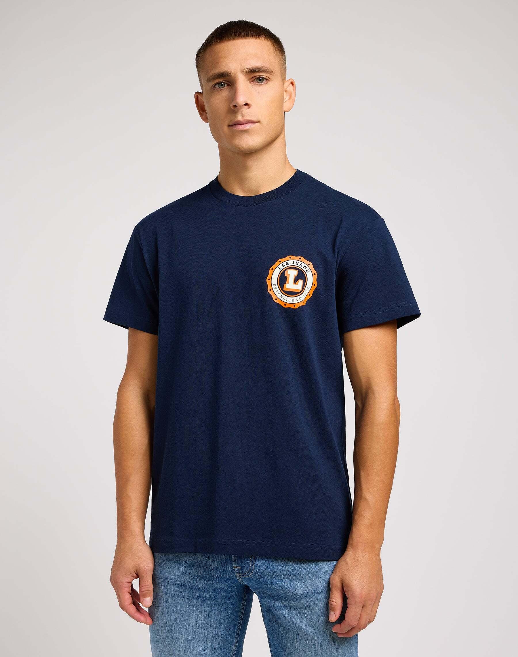 Image of T-shirts Varsity Tee Herren Blau M
