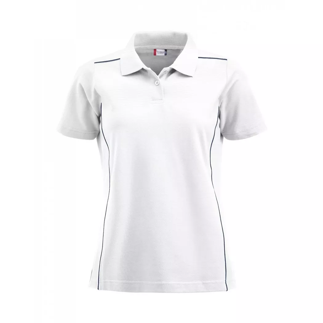 Clique - New Alpena Poloshirt, für Damen, Weiss, Größe S